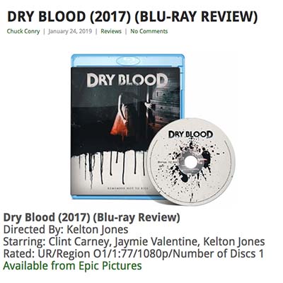DRY BLOOD (2017) (BLU-RAY REVIEW)